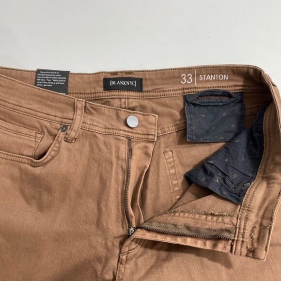 NWT Blank NYC Stanton Straight‎ Fit Men's Jeans in Sandcastle Size 33x32 - Picture 4 of 6